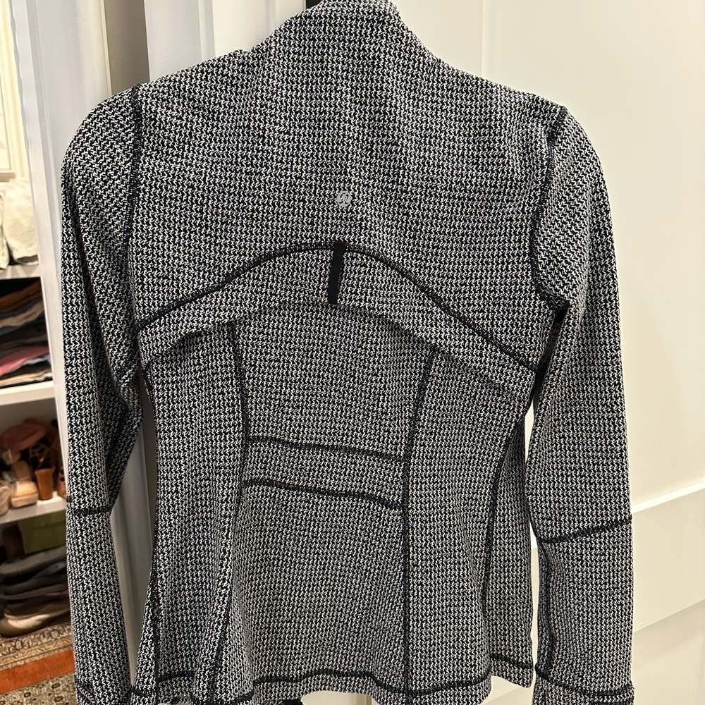 Lululemon Athletica Define Jacket Luminesce Splatter White Black. Size 6 - Picture 4 of 6